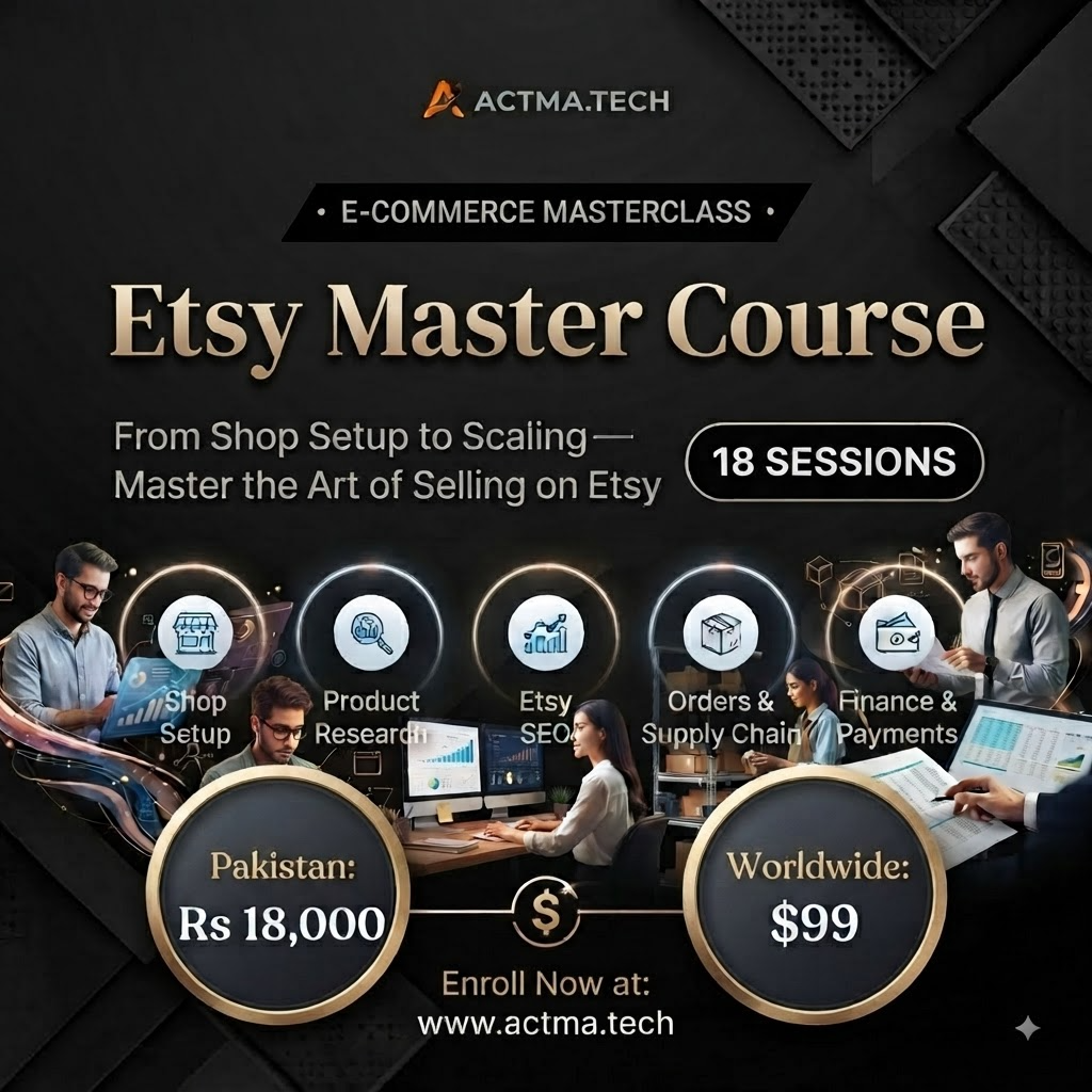 Read more about the article Etsy Master Course – 18 Sessions